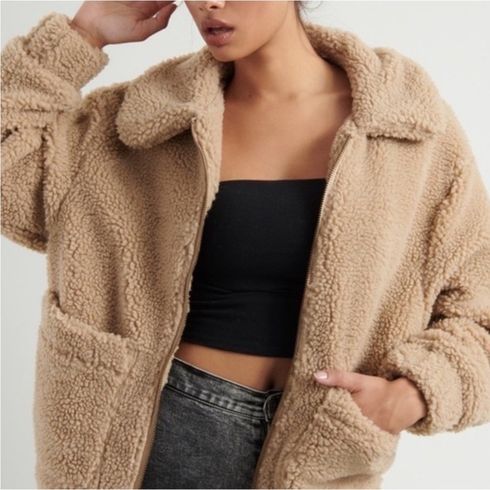 2/$75💥- JACKET | Women’s Garage Sherpa jacket size XS/S